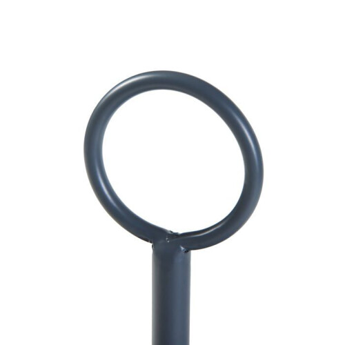 Porte-plantes - HELLOSHOP26 - Support 77 x 26 cm - 2 cache-pots - Métal - Noir 1
