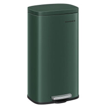 Poubelle cuisine 30 litres poubelle à pédale avec couvercle à fermeture en douceur seau intérieur