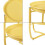 Table basse - HELLOSHOP26 - 03_0010767 - Acier laqué - 58 x 40 cm - Jaune 3