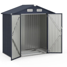 Cabina da giardino - HELLOSHOP26 - 193 x 108 x 196 cm - Acciaio zincato - 3,44 m³ - Blocco sicuro