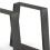 Tischfüße - HELLOSHOP26 - Trapezförmig - Lackstahl - Höhe 42 cm - Mattschwarz 2