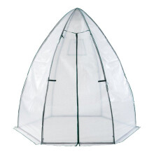Tuinserre - HELLOSHOP26 - 200 x 240 cm - Koepel - Wit/Groen - Gemakkelijke toegang