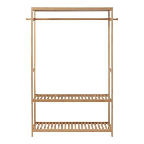 Perchero - HELLOSHOP26 - Diseño Bambú - 165 x 100 x 35 cm - Natural - Montaje fácil 1