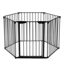 Sicherheitsbarriere - HELLOSHOP26 - Modernes Modell - 380 x 75 cm - Stahl - Drehkipp-Tür