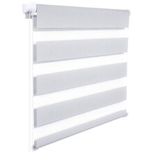 Store enrouleur zebra day and night rouleau double couche 45x150 cm gris 19_0000852