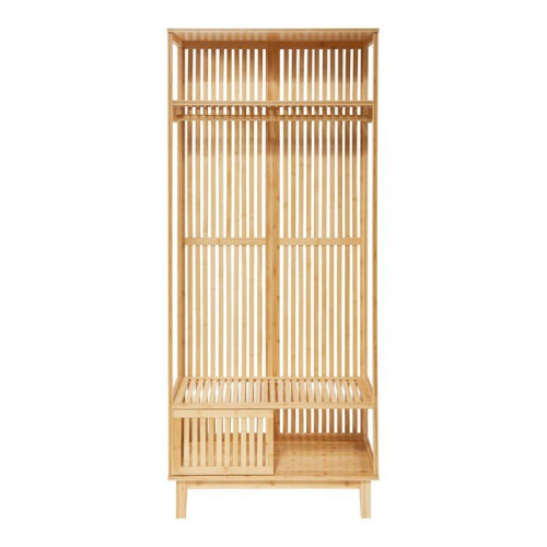 Porta-malas - HELLOSHOP26 - Design - Bambu natural - 187 x 80 x 47 cm - Prático e elegante 1