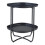 Table basse - HELLOSHOP26 - Console d'appoint - Acier laqué - 58 x 46 x 46 cm - Noir 2