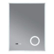 Miroir lumineux LED - HELLOSHOP26 - 80x60 cm - Fonction anti-buée - 3 niveaux d'éclairage - Montage facile