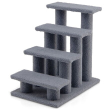 Albero per gatti - HELLOSHOP26 - 60,5 x 40 x 60 cm - Grigio - Cashmere - Multifunzionale