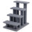 Kratzbaum - HELLOSHOP26 - 60,5 x 40 x 60 cm - Grau - Kaschmir - Multifunktional 1