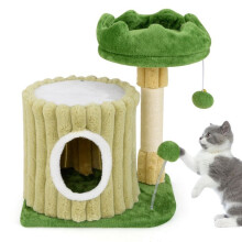 Árvore para gatos com poleiro acolchoado 93 x 60 x 60 cm entretenimento para gatos