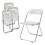 Cadeiras de camping - HELLOSHOP26 - Conjunto de 4 - Branco - Aço - 74 x 46 x 47 cm 1