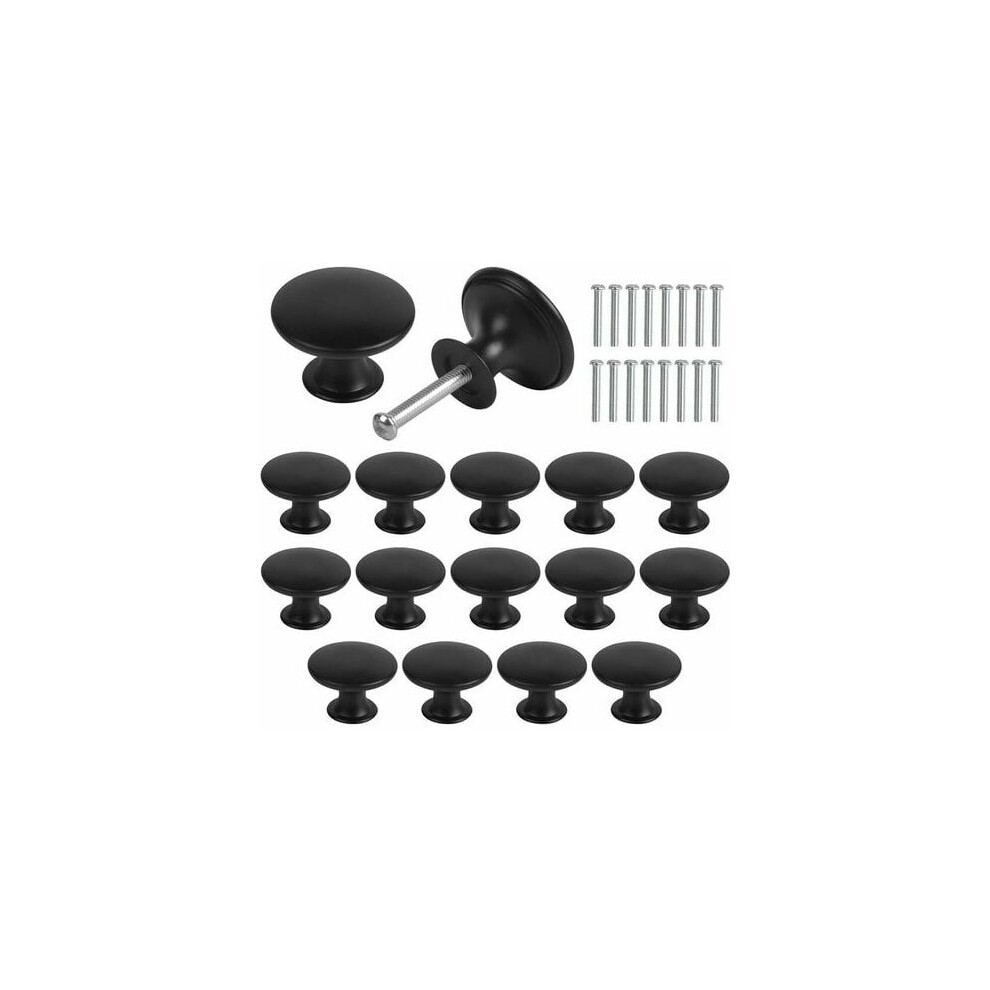 Elegant Cabinet Enhancers, Flat Black Finish Cabinet Knob For Modern Aesthetic Furniture, Solid Zinc Alloy Construction For Durability And Style 9060116399277