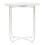 Table basse - HELLOSHOP26 - Console d'appoint - Plateau amovible - Acier blanc - 53 x 46 x 46 cm 2