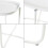 Table basse - HELLOSHOP26 - Console d'appoint - Plateau amovible - Acier blanc - 53 x 46 x 46 cm 4