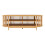 Móvel para TV - HELLOSHOP26 - 150x48x50 cm - Bambu Natural - 4 Compartimentos - Design Moderno 3