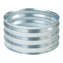 Jardinière surélevée - HELLOSHOP26 - Andrano - Acier galvanisé - 61 x 31 cm - Argent