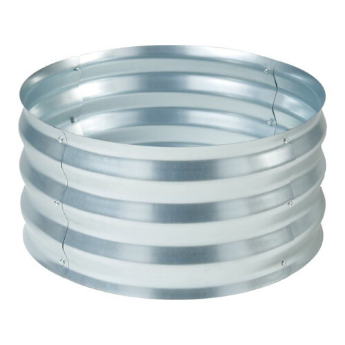 Jardineira elevada - HELLOSHOP26 - Andrano - Aço galvanizado - 61 x 31 cm - Prata