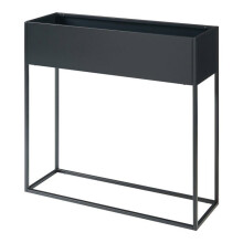 Porte-plantes - HELLOSHOP26 - Support surélevé - Métal - Noir - 80 x 80 x 25 cm