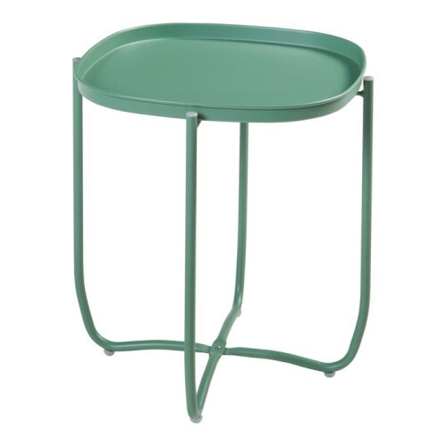 Table basse - HELLOSHOP26 - Console d'appoint - Plateau amovible - Acier - 53 x 46 x 46 cm