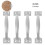 Vintage Drawer Pulls, Bronze Curved Gate Pulls, Robust Stainless Steel Handles, Comfortable Grip For Wide Application Including Barn Doors, 4PCS 1