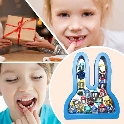Baby Tooth Holder, rabbitshaped tooth container with growth documentation 2