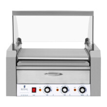 Grill per salsicce 11 rulli 20 salsicce cassetto riscaldante acciaio inossidabile 14_0001918