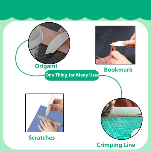 Bone Folder for Paper with Rounded Tip for Crafts (Pack of 2) 2