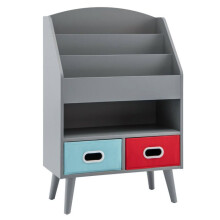 Kinderbibliotheek kast 63 x 30 x 97 cm moderne veilige opbergoplossing