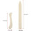 Bone Folder, 2 Pcs/Set, White, Book Binding Scoring, Grooved Edges, Paper Craft 2