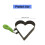 Efficient Moulds Nonstick Heart Eggs Rings Molds with-Red 4