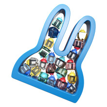 Baby Tooth Holder  BunnyShaped Tooth Box For Childhood Documentation Blue