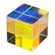 small  Glass X Cubes Prism Decorative for-Sixsided bright 25X