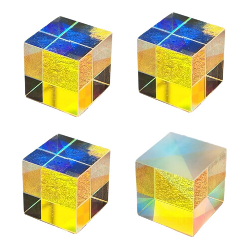 small  Glass X Cubes Prism Decorative for-Sixsided bright 25X 1