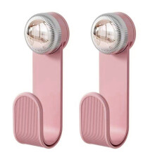 2Pcs Wall Hanging Pot Cover Rack Suction Cup Pot-Cream Pink