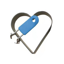 Multipurpose Large Heart Eggs Rings with Scalds Resistant-Blue