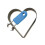 Multipurpose Large Heart Eggs Rings with Scalds Resistant-Blue 1