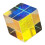 Multicolor Glass Cubes Prism Desk-Six sided bright 23X 1
