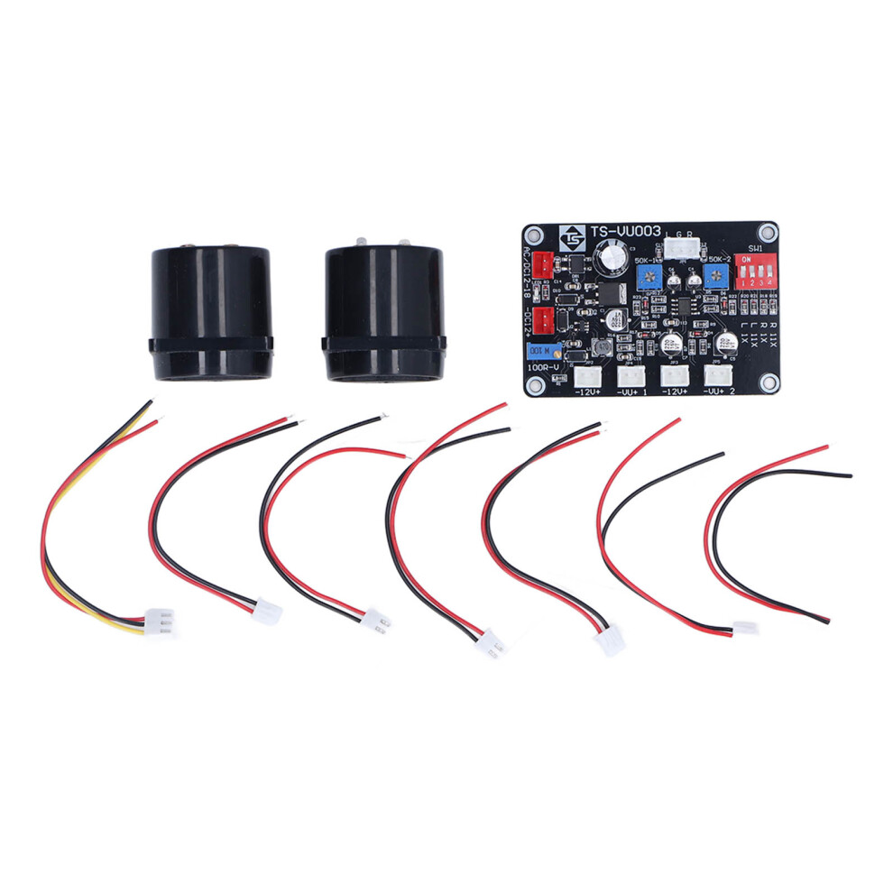 Adjustable Vu Meter Display For Audio Equipment, Dual Channel Analog Visual Indicator With Backlight And Swing Control, Tinned Copper Wire Durable 9060116292929