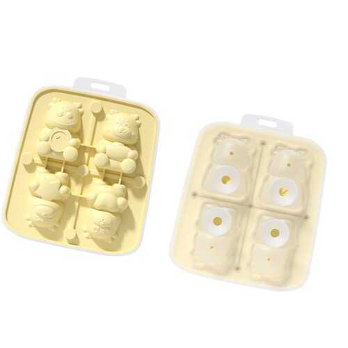 Easily Release Ice Mold Little Dragon Shape Ice Tray-Yellow