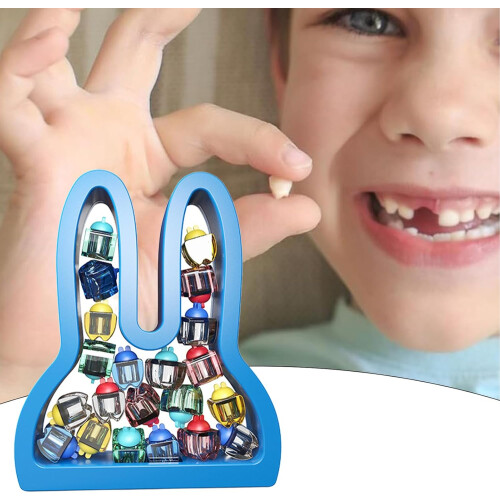 Storage box for teeth – cute bunny shape for memories – Blue 1