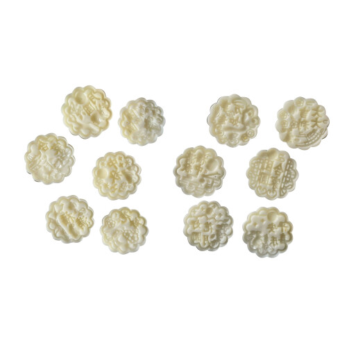 Flower Shape Hand Pressed Mooncakes Mold Ice-The moon is full 1