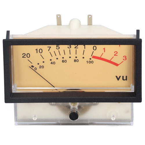 VU meter per amplificatore valvolare, amplificatori per componenti audio con quadrante analogico e supporto per corrente continua, design