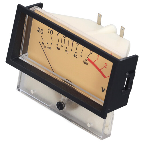 VU meter per amplificatore valvolare, amplificatori per componenti audio con quadrante analogico e supporto per corrente continua, design 1