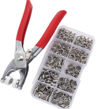 Hand Pressed Seamless Invisible Five Claw Buckle Includes 100 Invisible Colored Metal Buckles Pliers Box Sewing Tool Kit