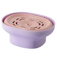 Detergent Presser Adjustable Detergent Dispenser Portable Liquid Press Drain Tray Purple For Kitchen Dishes