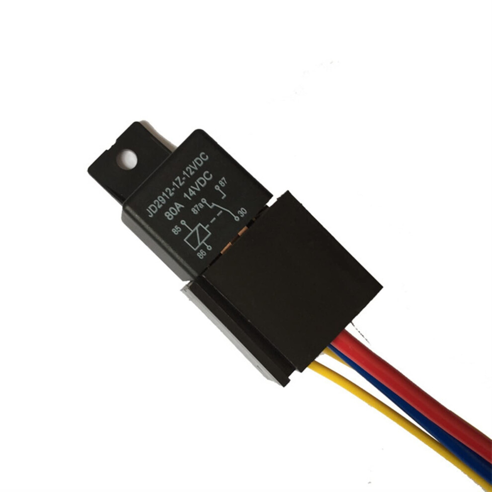 Relay 2Pack 80A At 14Vdc, 12Vdc Coil, Widefoot Automotive Relay, Square 5Pin Socket 9323874450476