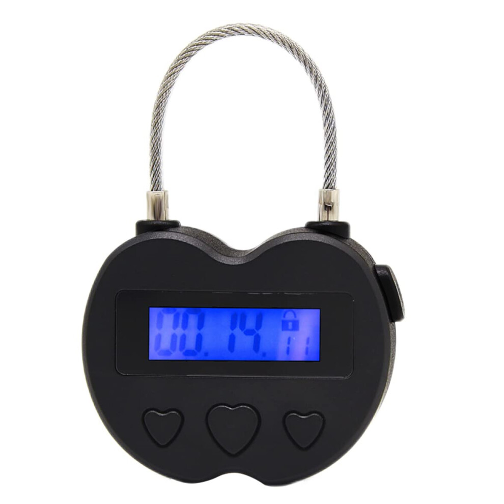 Timer Padlock Lcd Display Time Lock Usb Rechargeable Behavioral Habit Aid 9339159670682
