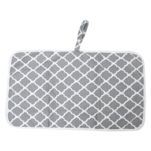 Waterproof Portable Mat, Organic Cotton Changing Pad, Foldable Quilted Diaper Changer Mat for Babies, Non-Toxic Lightweight Solution for Home & Travel