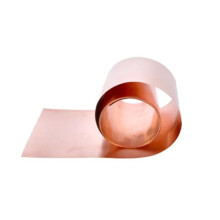 Copper Sheet 1 Pc Pure Copper Plate, 0.1 0.2 0.3 0.4 mm Thick, 1 Meter Long, 0.4x50x1000mm, One Color